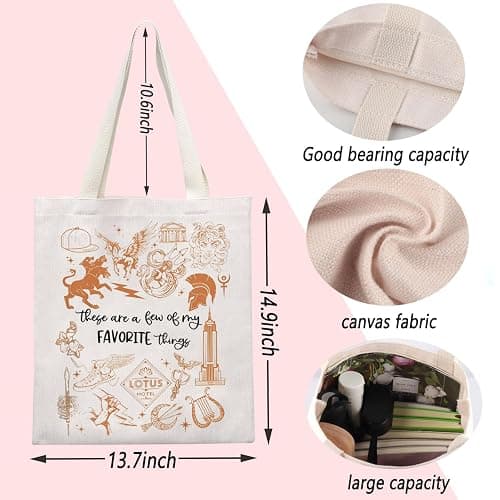 ENSIANTH Movie Inspired Tote Bag PJO Movie Merch Fan Gift Long Island Sound Shoulder Bag Greek Mythology Gift (pjo thing bag) thumbnail 2