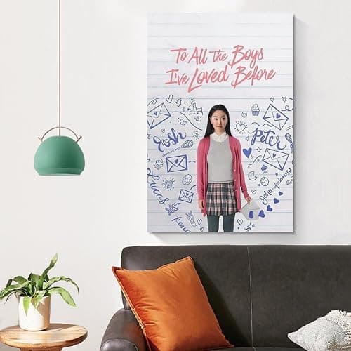 LRefiozas Single Hanging Picture To All The Boys I've Loved Before Movie Poster Sweet Romance Teen Canvas Wall Art for Bedroom Dorm Apartment (17) Unframe-style 08x12inch(20x30cm) thumbnail 4