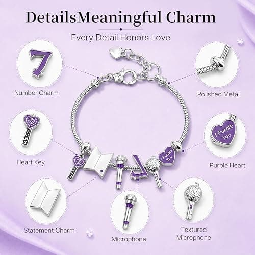 KINFERTE for Merch Bracelet for Fans - Friendship Jewelry Gift Set(7 Pack) Birthday Gifts, Concert Accessories,Cosplay Merchandise for Fans thumbnail 2
