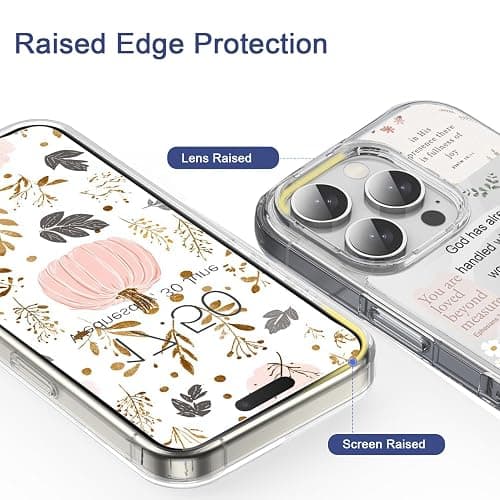 Mlahiotte Magnetic for iPhone 17 Pro, Compatible with Magsafe, Christian Quotes Collage Phone Case Clear Shockproof Protective Cover for Women Girls thumbnail 2