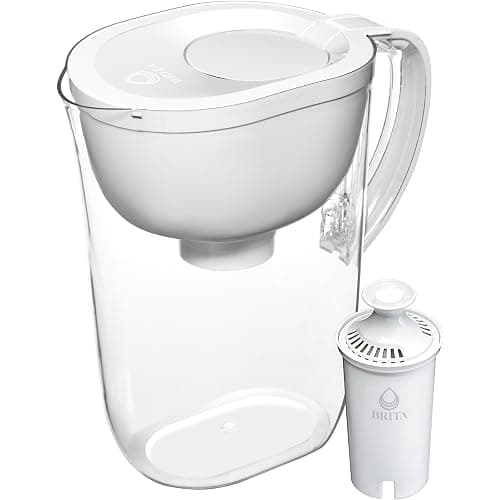 Brita Large Water Filter Pitcher for Tap and Drinking Water, Includes 1 Standard Filter, BPA-Free, Lasts Two Months, 10-Cup Capacity, Bright White thumbnail 12