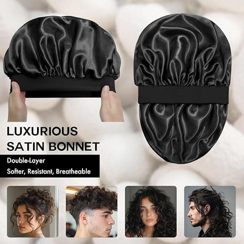 silk bonnet balck thumbnail 2