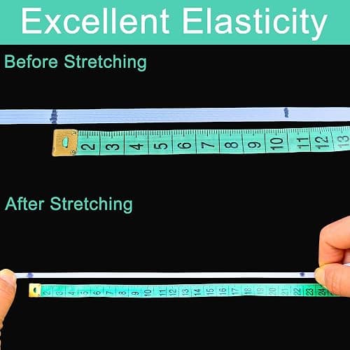 1/4 Inch White Elastic Band 50 Yards High Stretchy Flat Elastic Cord for Sewing & Crafts | Includes Sewing Scissors & Elastic Threader Tool thumbnail 3