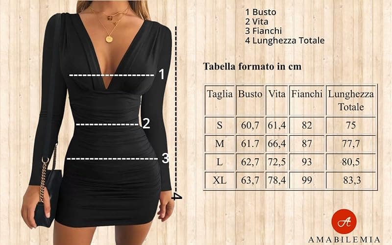 AMABILEMIA Robe Femme Sexy Manches Longues Mini Robe Élégante Noir Robe Courte D'Hiver Robe Décontractée Moulante Encolure Hiver AM563 thumbnail 6