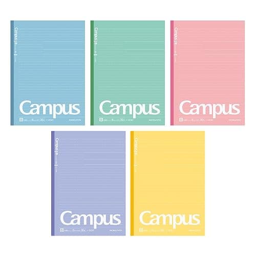 KOKUYO Campus Notebook, Dot B 6mm Ruled, Semi-B5, 30 Sheets, 35 Lines, Pack of 5, 5 Colors (NO-3CBTNX5) thumbnail 5