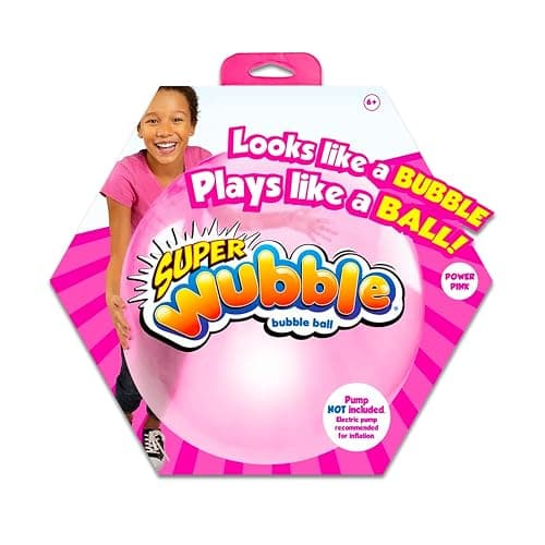 Wubble Bubble Ball Pink - Outdoor or Indoor Fun with Pink Super Bubble Tear-Resistant Ball | Wubble Ball for Kids, Boys, Girls thumbnail 2