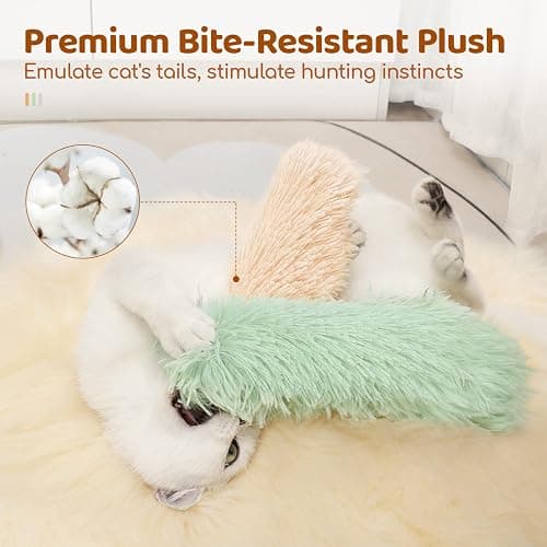 Potaroma Cat Toys Pillows, 3 Pack, Soft and Durable Crinkle Sound with Catnip Inside, Interactive Indoor Kitten Kicker, Promotes Kitty Exercise thumbnail 5