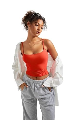 SUUKSESS Women Double Line Square Neck Tank Top Summer Y2K Going Out Basic Cami Shirt thumbnail 4