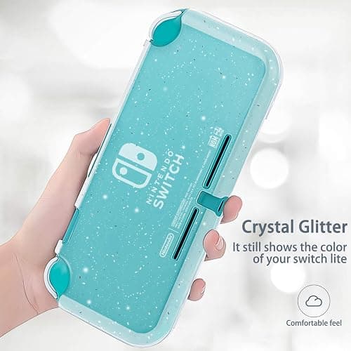 DLseego Protective Case for Nintendo Switch Lite, Glitter Bling Soft TPU Cover with Shock-Absorption and Anti-Scratch Design Protective Case - Crystal Glitter thumbnail 3