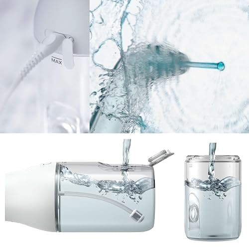 Philips Sonicare Water Flosser Cordless – Rechargeable Power Dental Waterflosser for Teeth, Portable Oral Irrigator with 3 Intensity Settings, 360° Rotating Nozzle – (White) thumbnail 3