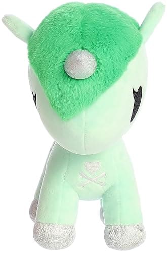 Aurora Enchanting ©Tokidoki Flower Power Water Lily Unicorno Stuffed Animal - Bright & Colorful Design - Showpiece Plush - Green 7.5 Inches thumbnail 3