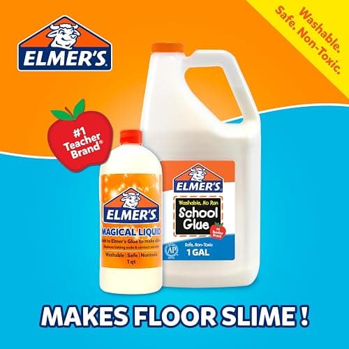 Elmer's White Liquid School Glue, 1 Gallon, Safe, Washable, 1 Count, - #1 Teacher Brand, Bulk Arts & Crafts, Projects, Classroom Supplies, Great for Making Slime thumbnail 4