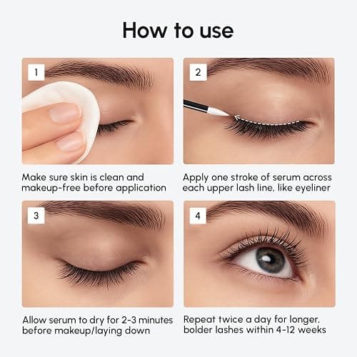 MAREE Eyelash Serum To Grow Lashes & Brows – Eye Lash Serum for Eyelash Growth Without Prostaglandin – Rapid Enhancing Lash Growth Eyebrow Boost Oil – Sérum De Pestañas Suero Para Pestañas Crecimiento thumbnail 9
