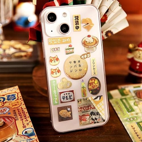 Japanese Kawaii Sticker Book 2 Pack, Die-Cut Cute Food & Manga Style Aesthetic Stickers for Journaling, Scrapbooking, Planners, Junk Journal Supplies (A+B) thumbnail 6