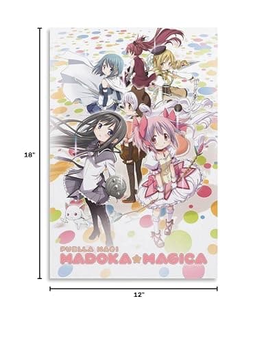 showse Puella Magi Madoka Magica Poster Canvas Wall Art Room Aesthetics HD Modern Decorative Painting For Teens Bedroom Liveroom Dorm Deco 12x18inch(30x45cm) thumbnail 9