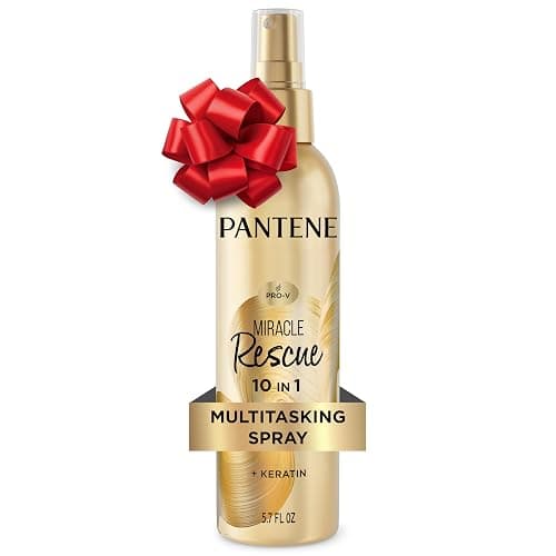 Pantene Miracle Rescue 10in1 Multitasking Spray - Heat Protection, Detangles, Repairs Damaged, Dry Hair, Improves Shine, Leave-In Conditioning Treatment with Keratin and Pro-Vitamin B5, 5.7 oz - Image 1
