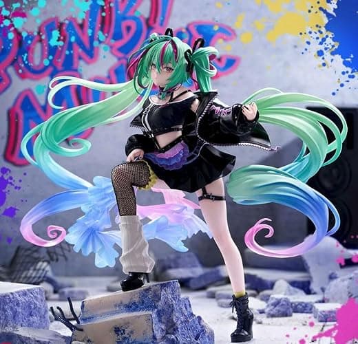 Thunder Tech Hatsune Miku Series Figurizmα Hatsune Miku - Punk! - Collectible Statue Figure thumbnail 6