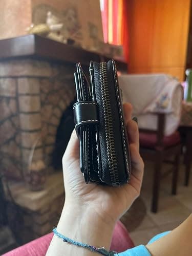 GGOOB Small Wallet for Women Zip Bifold Vintage Wallet Goth Purse Mini Leather Cash Wallets with Zipper Coin Pocket thumbnail 4