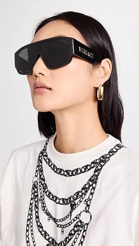 Versace Woman Sunglasses Black Frame, Dark Grey Lenses, 0MM thumbnail 3