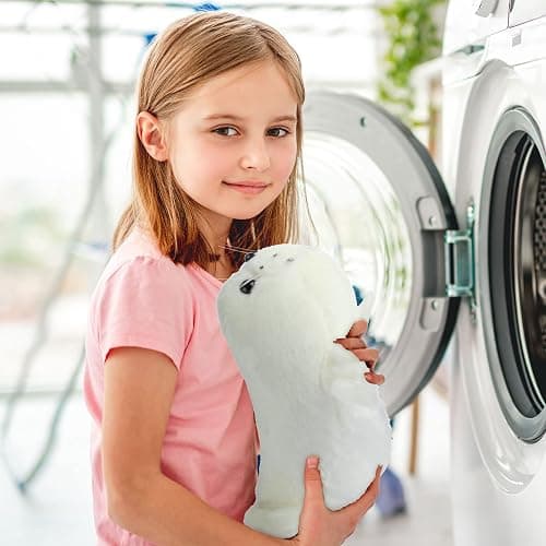 Sosation 4 Pcs Seal Plush Toy Seal Stuffed Animal White Chubby Seal Animal Doll Cute Seal Hug Pillow Plush Toys Set for Boy Girls Babies Toddlers,10 Inch, Room Decor thumbnail 7