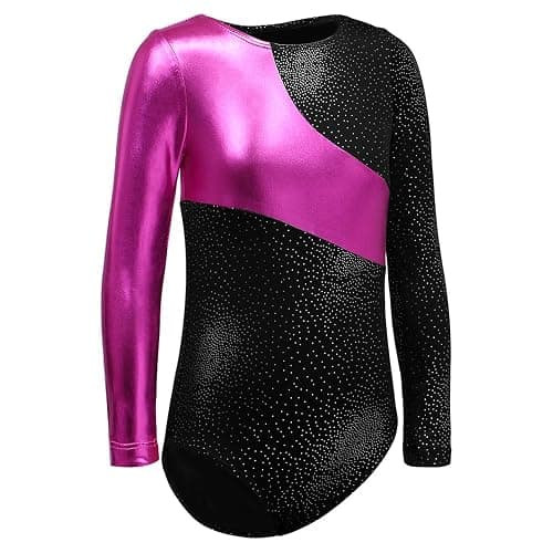 DAXIANG Long Sleeve Gymnastics Leotards for Girls Gymnastics Ballet Outfit Dance Leotard for Kids Girls Toddler 2-14 Years thumbnail 3