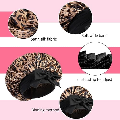 Strong Hold Edge Control Hair Styling Gel - Non-Greasy No Flaking Pomade With Long-Lasting Temples Styling Cream, Anti-Frizz and Silk Hair Bonnet Brush Set thumbnail 7