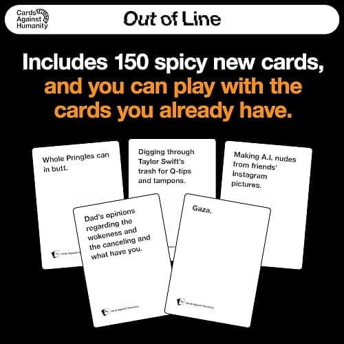 Cards Against Humanity: Out of Line • A New Twist on The Classic Adult Party Game • New Expansion, Plus a Whole New Way to Play Where You Rank Cards on Spectrums thumbnail 6