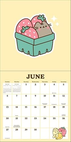 Pusheen 2027 Wall Calendar with Stickers thumbnail 5