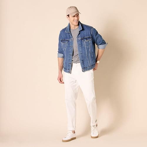 Amazon Essentials Men's Athletic-Fit Washed Comfort Stretch Chino Pant (Previously Goodthreads) - 30W x 32L - White thumbnail 7