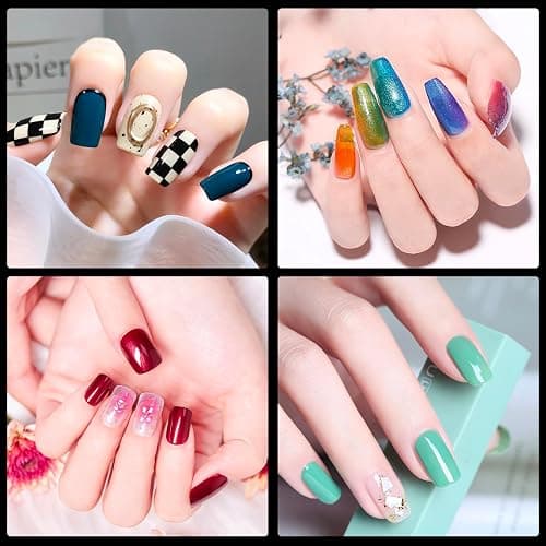 Diboniur 550 Pièces Capsule Americaine Ongle Carré, Faux Ongles Moyen | Capsules en 11 tailles, idéales pour débutantes et manucure DIY rapide à la maison, effet naturel et couverture totale thumbnail 7