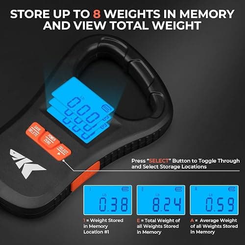 KastKing ToughTide Fishing Scale, USB Charging, 65lb Capacity, Ultra-Thin Digital Fish Scale, LCD Display, Ergonomic Handle, Fish Scales Digital Weight, Fishing Accessories for Men thumbnail 9