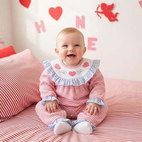 FYBITBO Infant Baby Girls Clothing Cute Doll Collar Jumpsuit Ruffle Long Sleeve Romper Newborn Outfit Fall Winter Clothes thumbnail 3