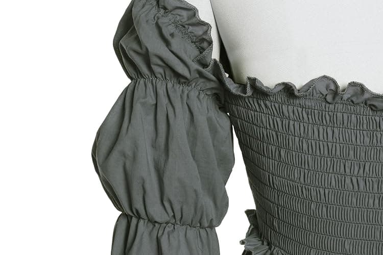 Vibsion Medieval Renaissance Costume Dress Regency Dresses for Women Victorian thumbnail 5
