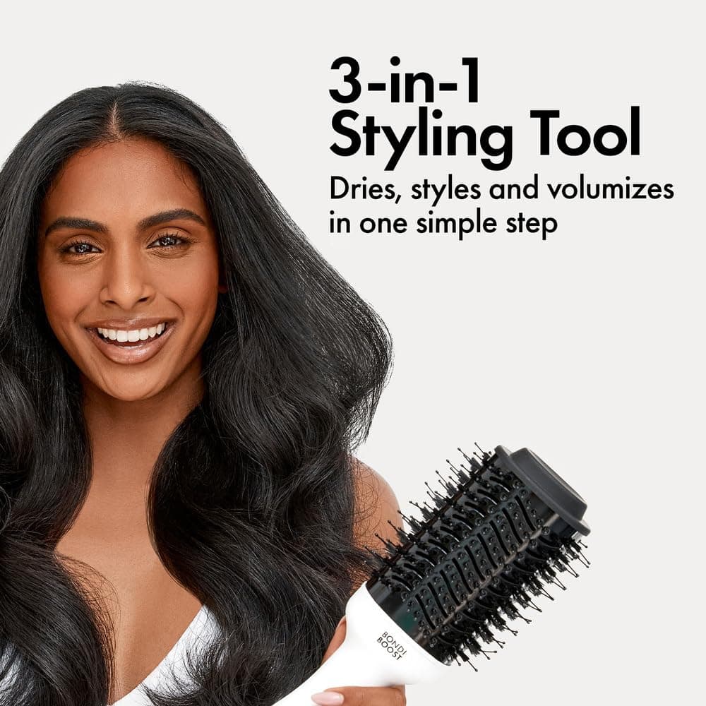 BondiBoost Blowout Brush Pro Hair Dryer & Hair Brush [75MM] - Oval Shape Hair Styler & Volumizer for Smooth/Frizz-Free Results - Great for All Hair Types - 3X Heat/Speed Options - 360° Airflow Vents thumbnail 6