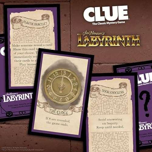 CLUE: Labyrinth | Solve The Mystery - Who Does Jareth Control, Where is Toby, and What Object is Used | Collectible Clue Game Based on Jim Henson’s Labyrinth | Officially-Licensed Game thumbnail 9