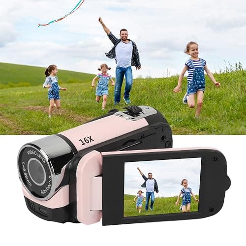 1080P Video Camera, 16MP Camcorder, 16X Digital Zoom, Vlogging Camera with Fill Light, 1/4 Inch Thread Hole, 2.4 Inch Rotatable Screen, USB Recorder (-2214230150514) thumbnail 6