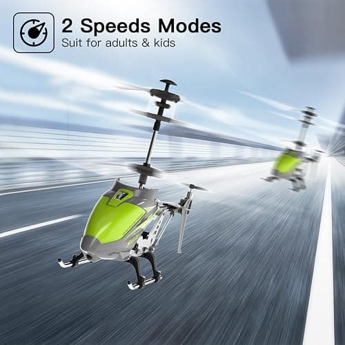 Cheerwing Remote Control Helicopter,SYMA S107H Mini RC Helicopter with Gyro,Altitude Hold, One Key Take Off/Landing for Adults Kids(Green) thumbnail 4