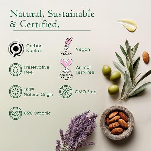 Dry Cracked Heel Repair Balm, Organic Foot Cream for Dry Feet & Callus | Deeply Moisturizes & Softens Dry Cracked Feet & Heels, Rough Dead Skin with Almond, Jojoba, Olive & Lavender Oils, Vitamin E thumbnail 5