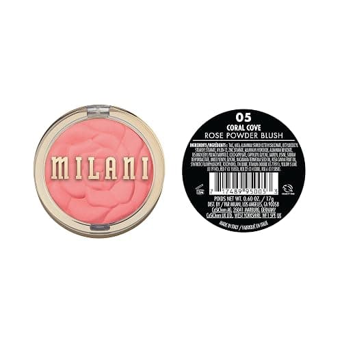 Milani Rose Blush, Powder Blush for Cheeks, Cruelty Free Makeup - Shape, Contour & Highlight Face for a Natural Matte Finish -Coral Cove thumbnail 2