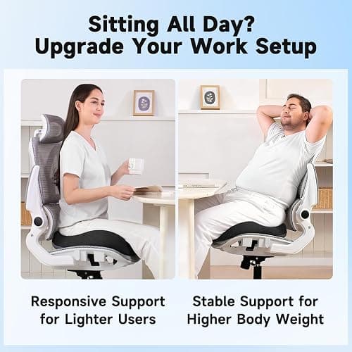 Tuozaiira Seat Cushion for Office Chairs – Large U-Shaped Memory Foam Desk Chair Cushions for Long Sitting Comfort, Ergonomic Thick Support Pad for Work from Home & Daily Office Use thumbnail 8
