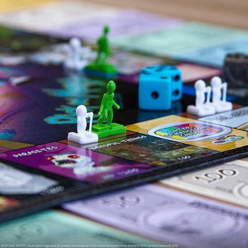 Monopoly Rick and Morty Board Game | Based on the hit Adult Swim series Rick & Morty | Offically Licensed Rick Morty Merchandise | Themed Classic Monopoly Game thumbnail 2