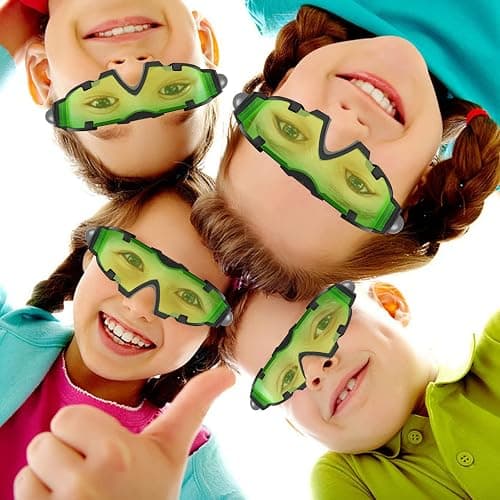 AGM Kids Night Vision Goggles, Adjustable Spy Gear Night Mission Goggles with Flip-Out Lights Green Lens thumbnail 7