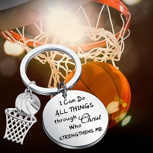 LQRI Christian Basketball Gift I Can Do ALL Things Through Christ Who Strengthens Me Basketball Faith Inspiration Gift thumbnail 6