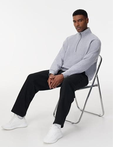 THE GYM PEOPLE Men's Baggy Fleece Workout Sweatpants with Pockets Drawstring Lounge Athletic Running Pants thumbnail 7