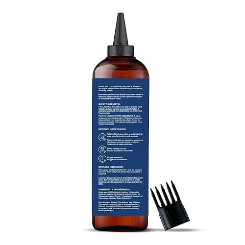 Botanic Hearth 100% Pure Rosemary Oil For Hair Growth (6.7 fl oz) Infused With Biotin, Jojoba & castor Oil | Nourishing & Volumizing | Non GMO Verified - Rosemary - 6.7 Fl Oz (Pack of 1) thumbnail 4