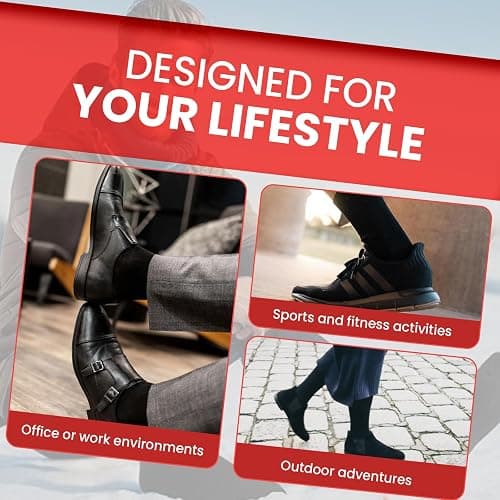 Bodygenix Men's Work Socks - Pack of 20 Breathable Heavy Duty Stretch Fit Reinforced Heel & Toe - Outdoor Multipack Performance Hiking Walking Athletic Boot Socks thumbnail 7