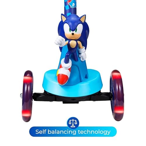 Voyager - Self-Balancing Toddler Kick Scooter, 3-Wheel Scooter with Light-Up Wheels, Extra Wide Deck, Foot Brake, Lean-to-Steer Design, 75 lb Limit, Ages 3+ thumbnail 4