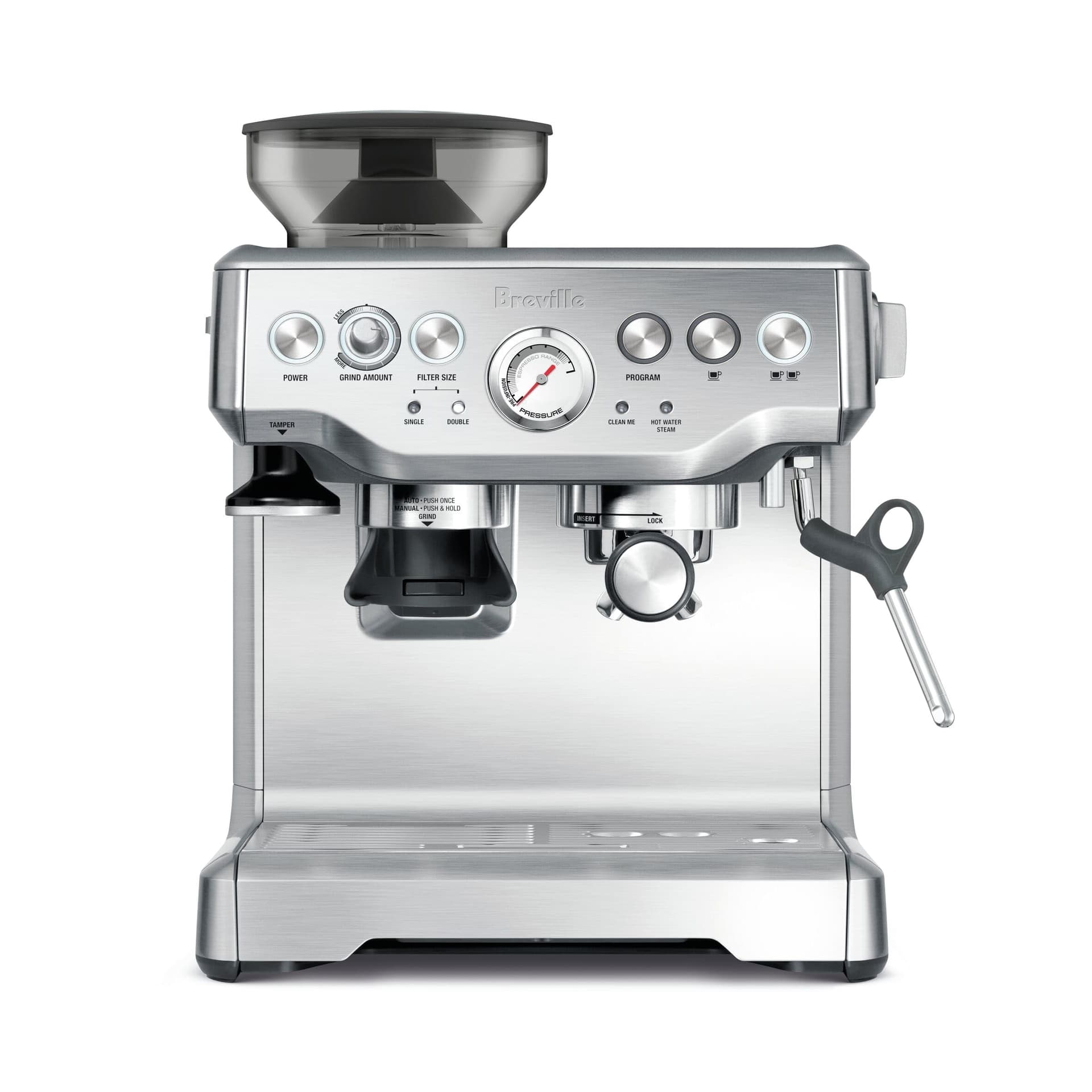 Breville Barista Express Espresso Machine, Brushed Stainless Steel BES870BSS - Image 1