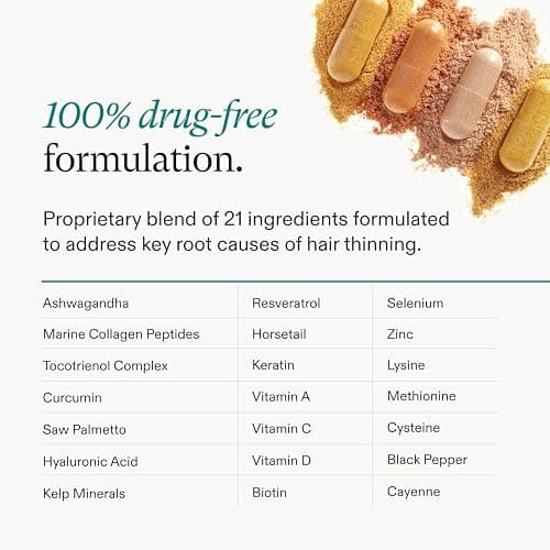 Nutrafol Women's Hair Growth Supplements, Ages 18-44, Clinically Proven for Visibly Thicker and Stronger Hair, Dermatologist Recommended - 1 Month Supply thumbnail 5
