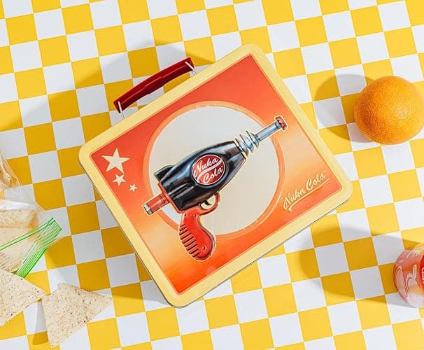 Fallout Nuka-Cola Retro-Style Metal Lunchbox | Reusable Storage Tin Container thumbnail 2